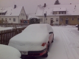 汉诺威上午有点雪，高速上一般般...
