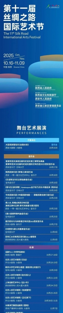 “一带一路”人文新闻速递 | 34台剧目、46场演出!第十一届丝绸之路国际艺术节今日开幕,精彩节目单抢先看